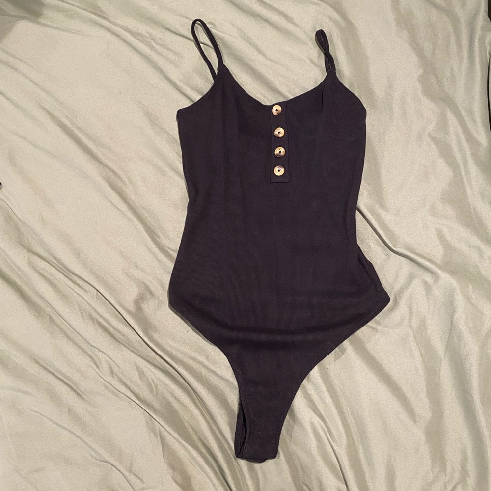 Button cami bodysuit NWT